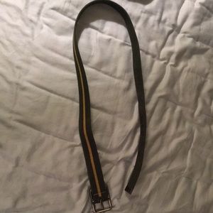 Men’s Green and Yellow Cloth Belt NWT